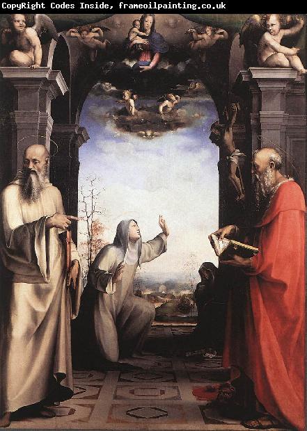 BECCAFUMI, Domenico Stigmatization of St Catherine of Siena